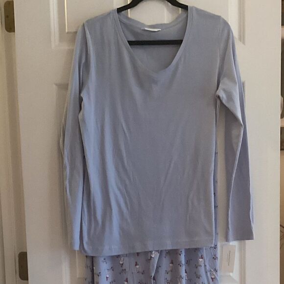 NWT. Charter ClubMacy’s Brand Women’s 2 PC PJ Set Light Blue. XS, M - Picture 2 of 12